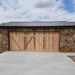 wood garage doors in liberty hill