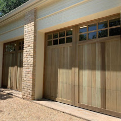austin new wood garage doors install